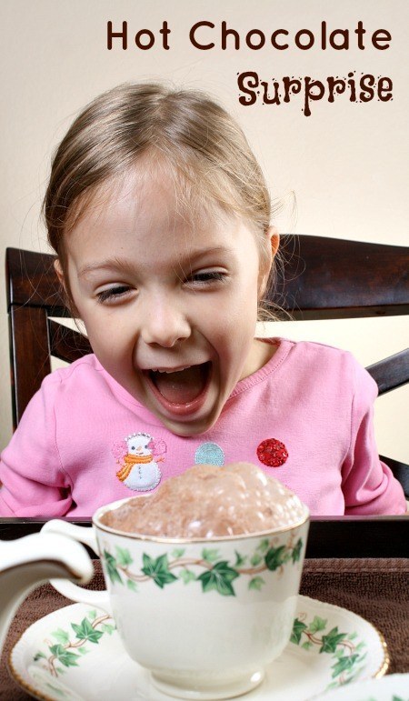 Give them a thrill with this hot chocolate surprise!