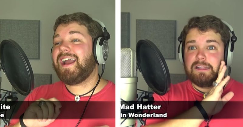 15095528828192 800x420 1463604251 Watch As One Man Sings A Song In Almost Every Disney Character's Voice
