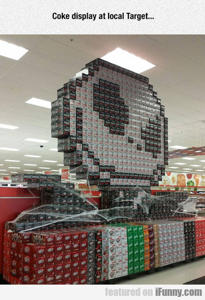 26bdbfacf442eb443bf402aada5708d0 Coke Display At Local Target...