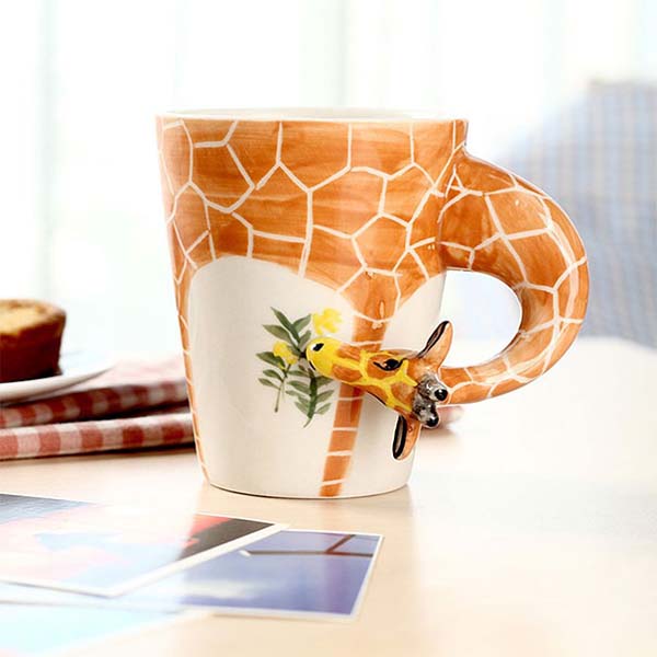 b7025ad518ff354ae5223a31bb14bca6 Let Your Creativity Soar By Using These 24 Incredible Coffee Mugs. #15 Is My Favorite. 6.) A friendly giraffe mug