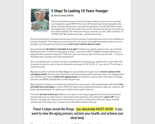 Old School New Body – highest converting written page on CB market
