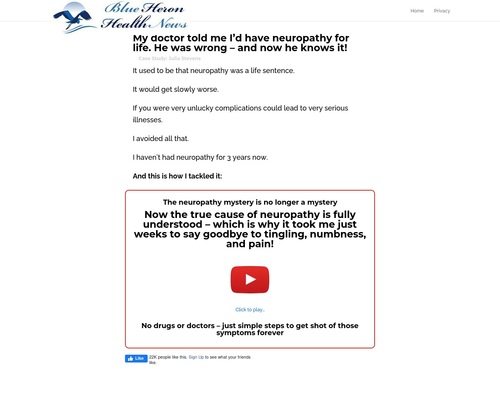 Neuropathy No More – Blue Heron Health News